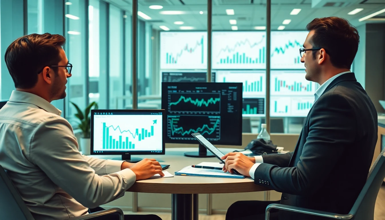 Equipo de trabajo analizando información financiera